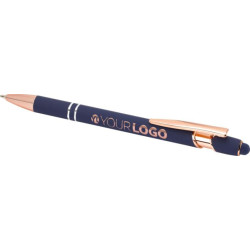 Stylo publicitaire bille Nanna avec finition or rose Stylo publicitaire bille Nanna avec finition or rose