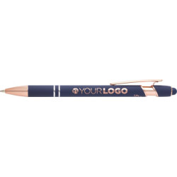 Stylo publicitaire bille Nanna avec finition or rose Stylo publicitaire bille Nanna avec finition or rose
