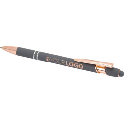 Stylo publicitaire bille Nanna avec finition or rose Stylo publicitaire bille Nanna avec finition or rose