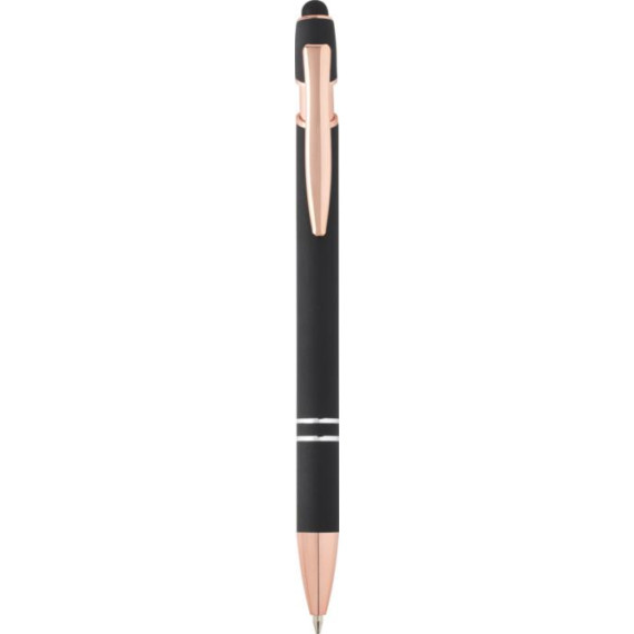 Stylo publicitaire bille Nanna avec finition or rose Stylo publicitaire bille Nanna avec finition or rose