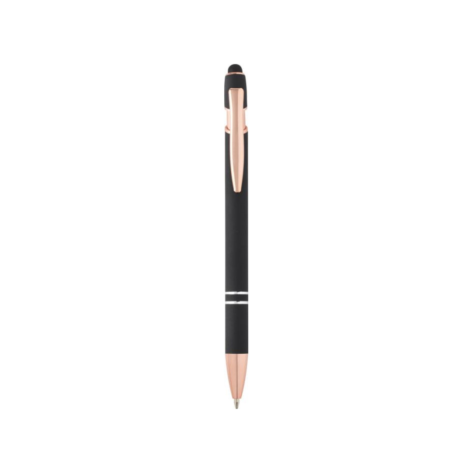 Stylo publicitaire bille Nanna avec finition or rose