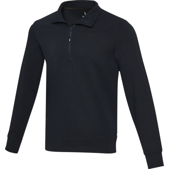 Sweater publicitaire unisexe Aware™ recyclé à fermeture quart de zip 280 g/m2 Sweater publicitaire unisexe Aware™ recyclé à fermeture quart de zip 280 g/m2