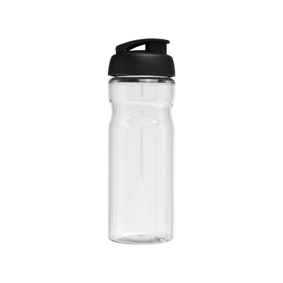 Bouteille publicitaire fabriquée en Europe de sport H2O Active® Eco Base 650 ml avec couvercle à bascule