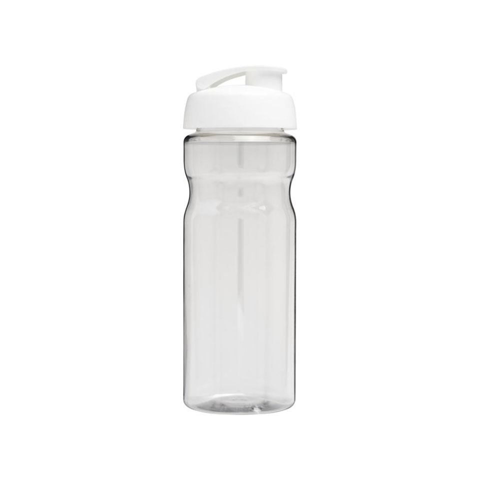 Bouteille publicitaire fabriquée en Europe de sport H2O Active® Eco Base 650 ml avec couvercle à bascule