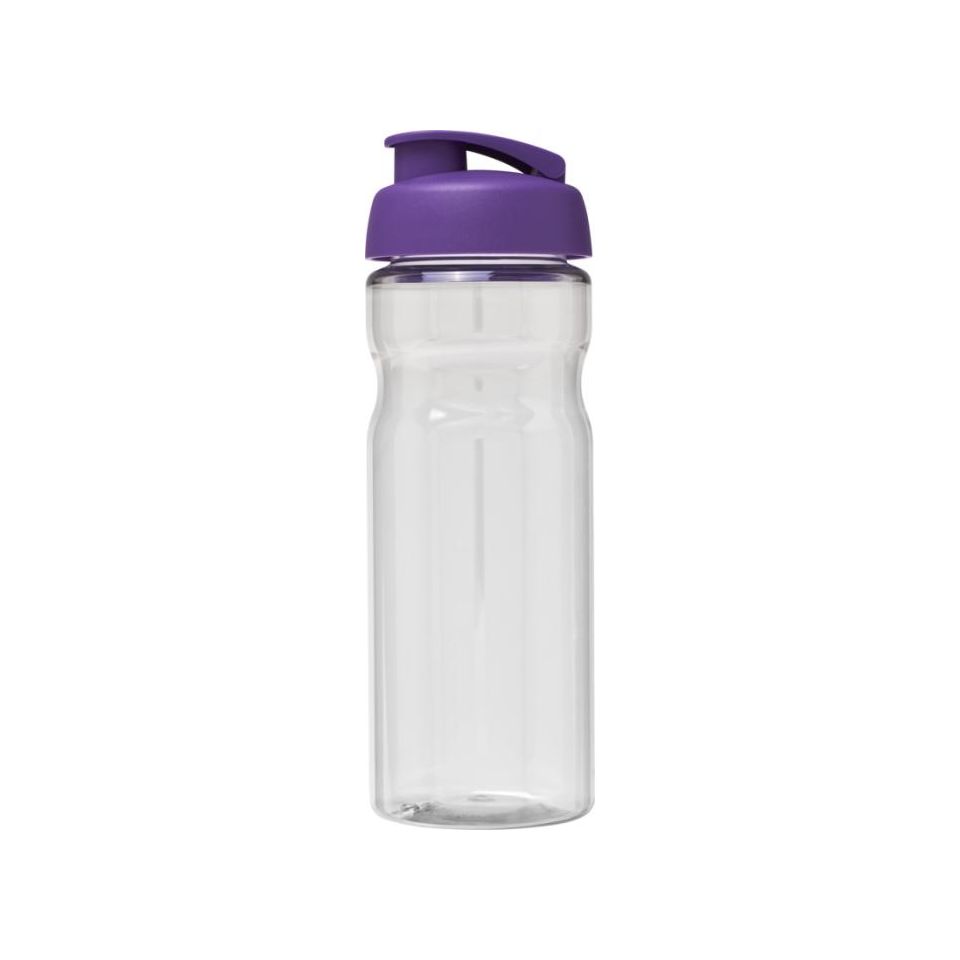 Bouteille publicitaire fabriquée en Europe de sport H2O Active® Eco Base 650 ml avec couvercle à bascule
