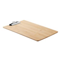 Porte-bloc A4 publicitaire personnalisable en bambou Porte-bloc A4 publicitaire personnalisable en bambou