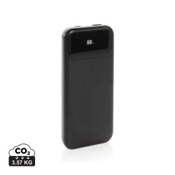 Powerbank publicitaire 10.000mAh en plastique RCS avec câbles Turbopack Powerbank publicitaire 10.000mAh en plastique RCS avec câbles Turbopack