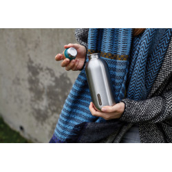 Bouteille publicitaire d'eau 600ml en acier Black+Blum