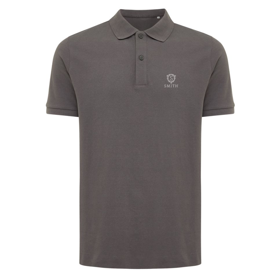Polo publicitaire en coton piqué et recyclé Iqoniq Yosemite 220g/m²