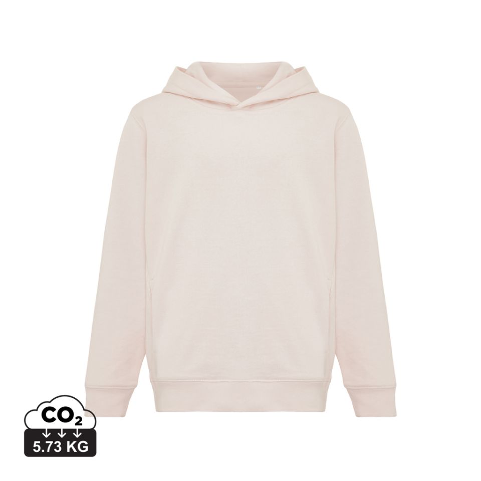 Sweat publicitaire à capuche avec poches latérales Iqoniq Yengo Enfant 280 g/m2