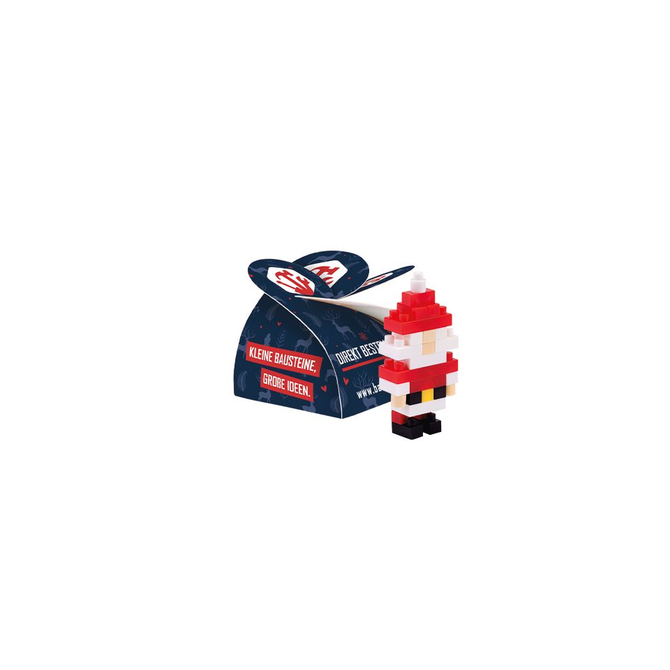 Mini blocs de construction Lego Père Noël, Sapin, Cadeau en mini boîte personnalisée fabriqué en Europe