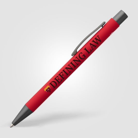 Stylo bille publicitaire Goldstar® finition gomme Bowie Recyclé Stylo bille publicitaire Goldstar® finition gomme Bowie Recyclé