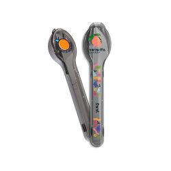 Set de 3 couvert en inox personnalisé en quadri étui rigide Express Set de 3 couvert en inox personnalisé en quadri étui rigide Express