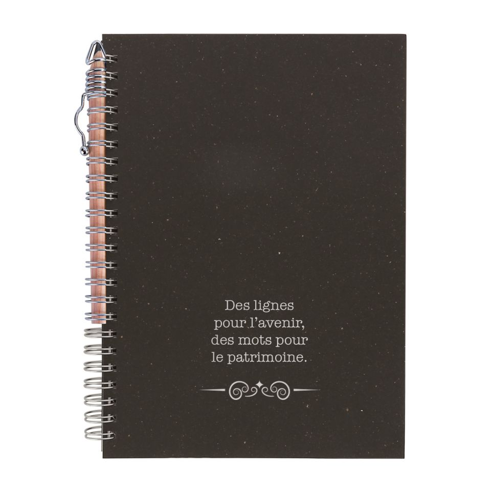 Carnet personnalisé fabriqué en France A5 100% recyclé avec crayon de papier en bois