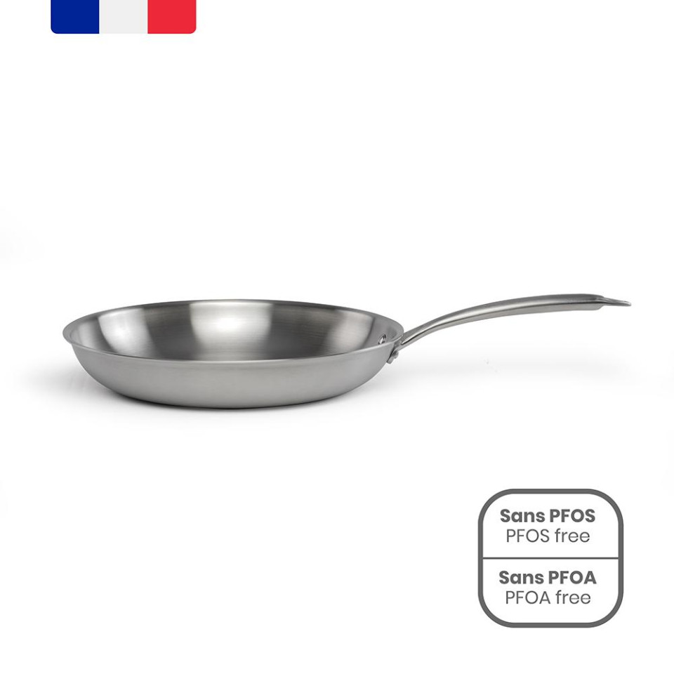 Poêle publicitaire en acier inoxydable 24 cm
