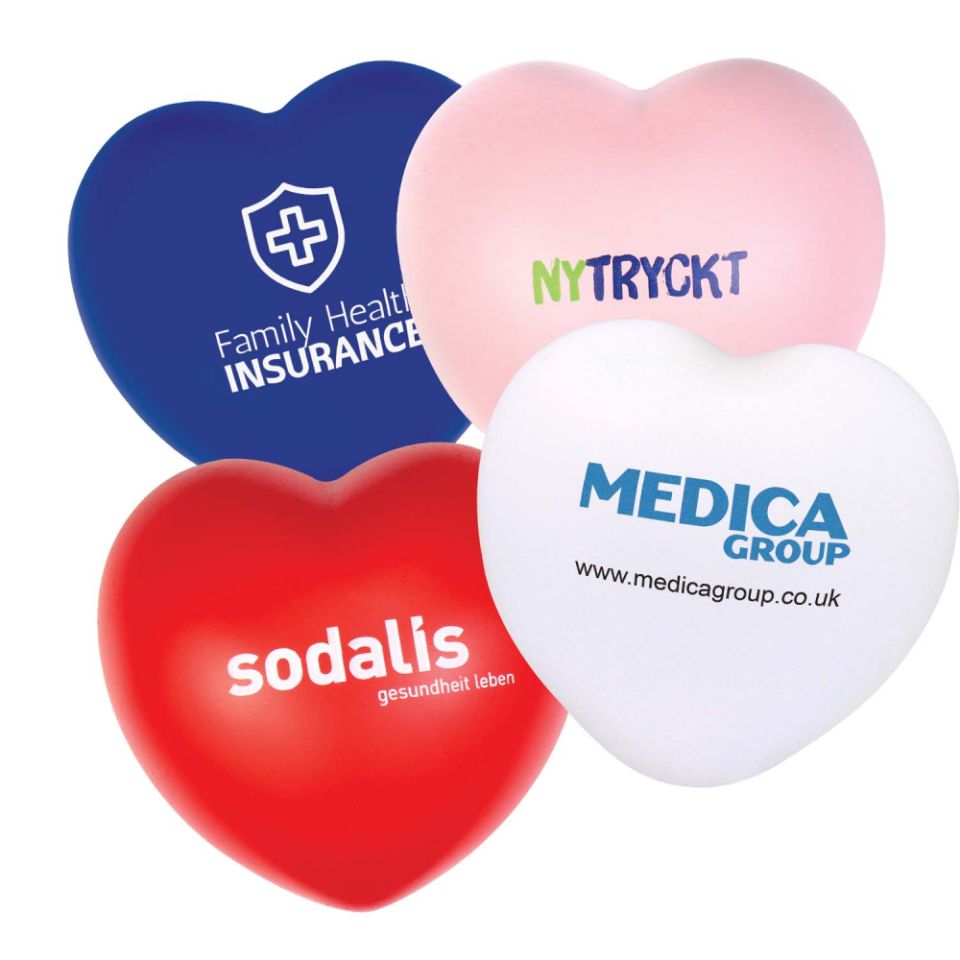Cœur anti-stress publicitaire personnalisé