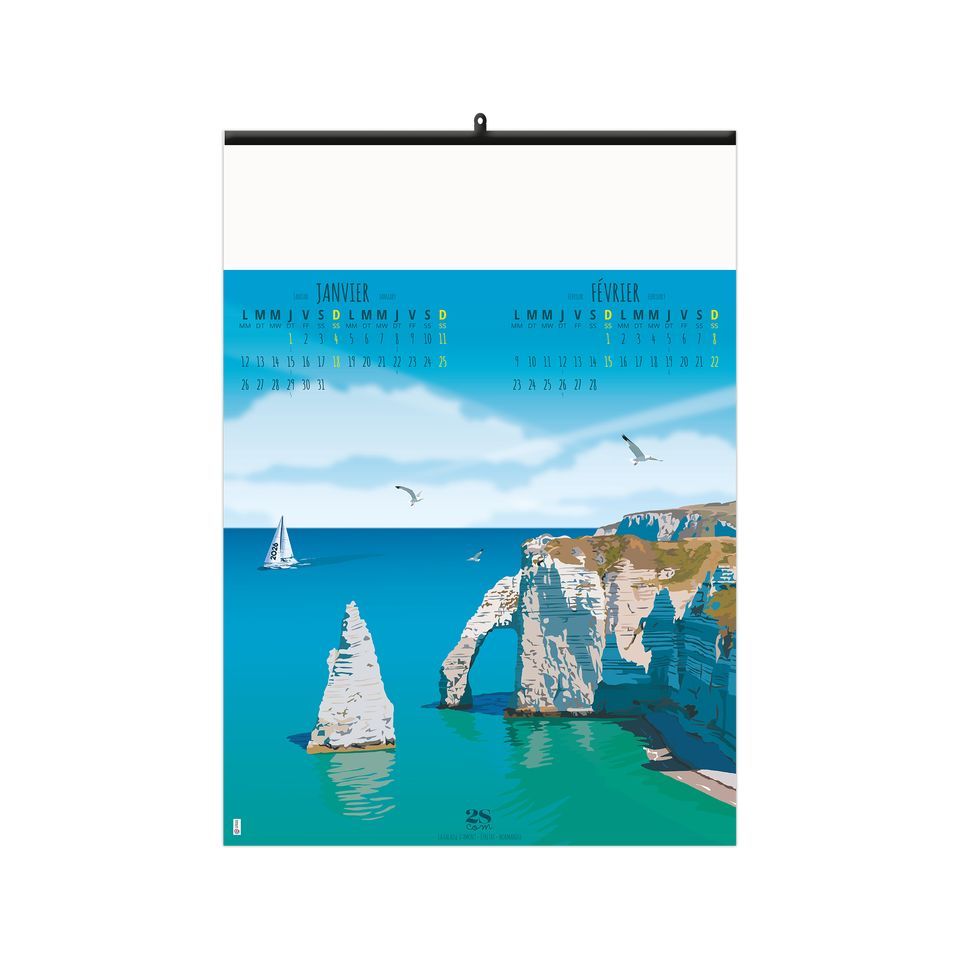 Calendrier personnalisable 6 et 7 feuillets Tour de France