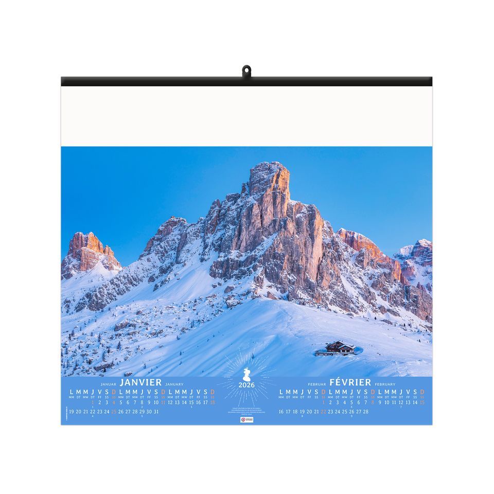 Calendrier personnalisable fabriqué en France 7 feuillets Seul au Monde petit format