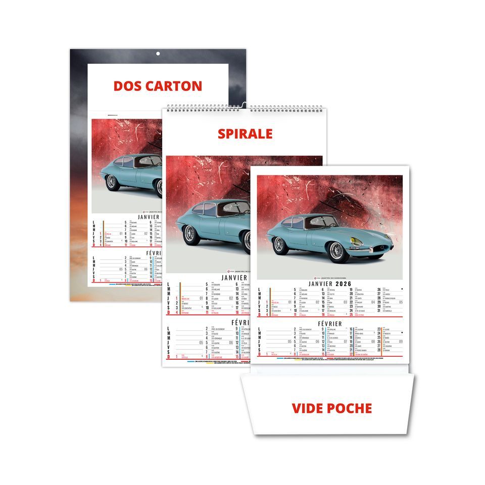 Calendrier personnalisable fabriqué en France 6 feuillets Gilles