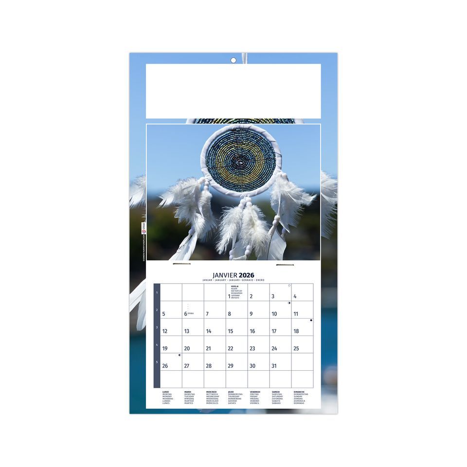 Calendrier personnalisable fabriqué en France 1 Vue Méditation