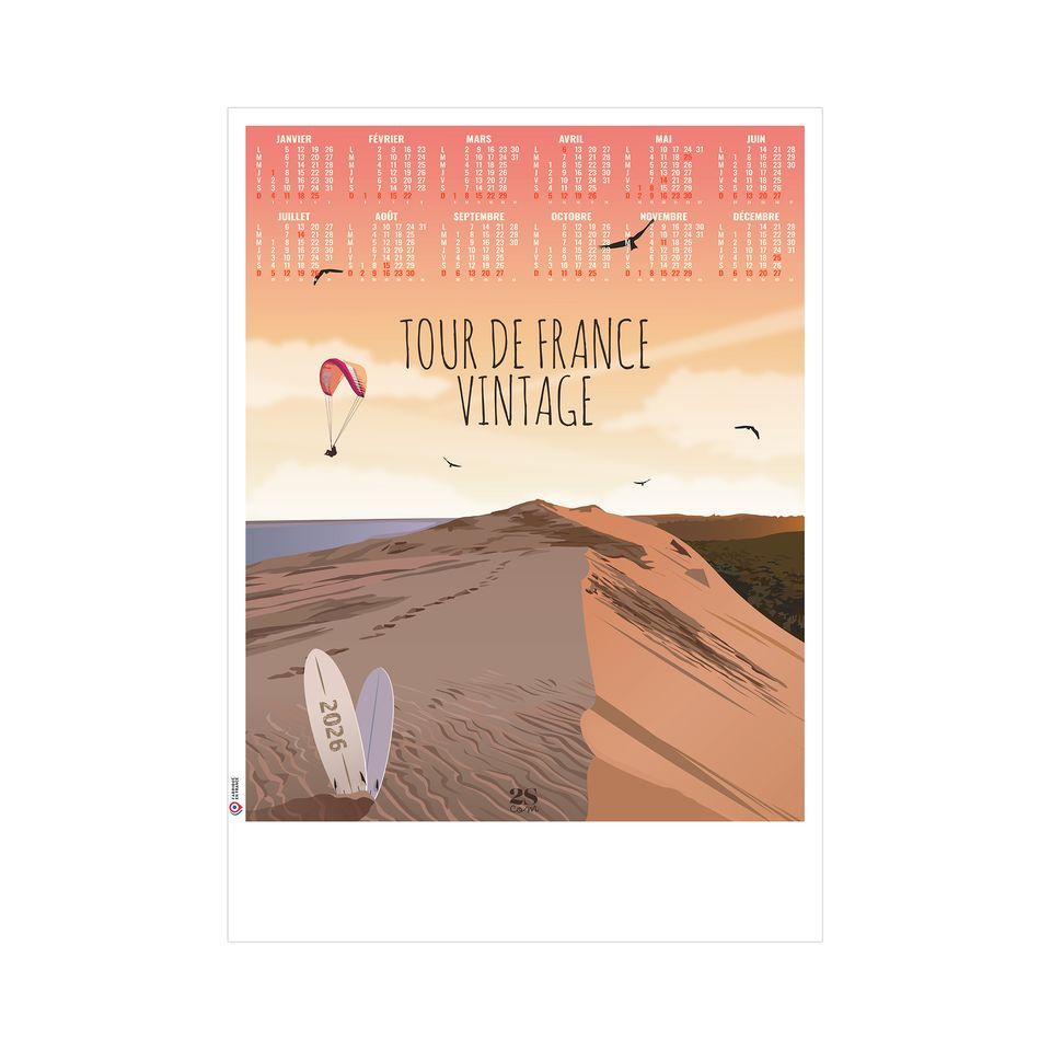 Poster publicitaire fabriqué en France Vacances 500x700 mm