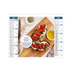 Calendrier personnalisable fabriqué en France 2 en 1 Fooding Calendrier personnalisable fabriqué en France 2 en 1 Fooding