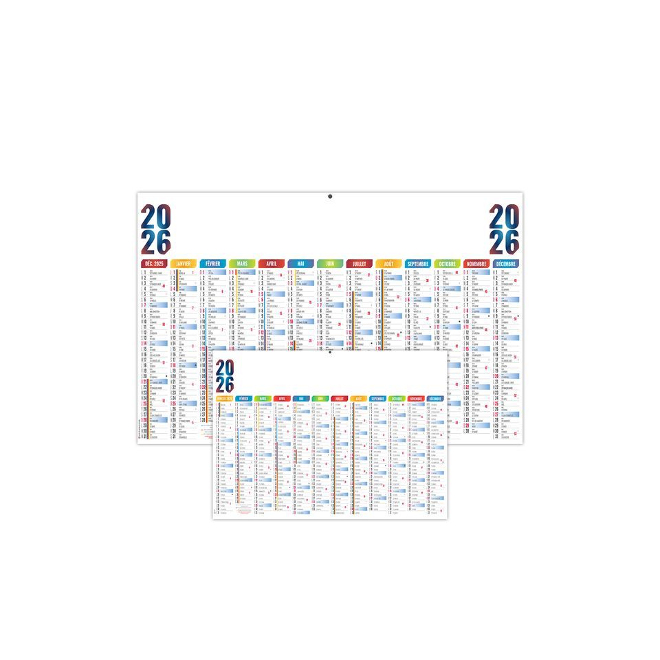 Calendriers bancaires personnalisés fabriqués en France Maximilien Souples