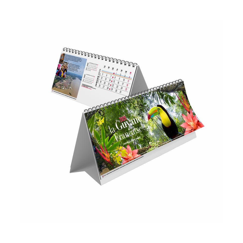 Chevalet de bureau personnalisable fabriqué en France Maxi feuillets Couleurs 13 feuillets