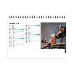 Calendrier personnalisé fabriqué en France de bureau Lingerie 13 feuillets Calendrier personnalisé fabriqué en France de bureau Lingerie 13 feuillets