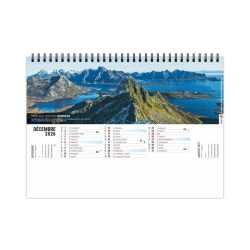 Calendrier personnalisable fabriqué en France de bureau Sentiers 13 feuillets Calendrier personnalisable fabriqué en France de bureau Sentiers 13 feuillets
