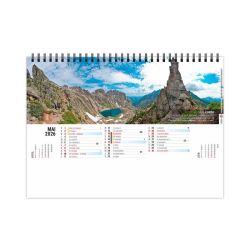 Calendrier personnalisable fabriqué en France de bureau Sentiers 13 feuillets Calendrier personnalisable fabriqué en France de bureau Sentiers 13 feuillets