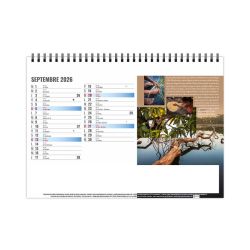 Calendrier personnalisé fabriqué en France Équateur 310x110 mm Calendrier personnalisé fabriqué en France Équateur 310x110 mm