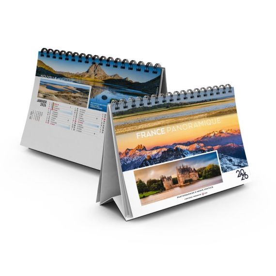 Calendrier publicitaire fabriqué en France de bureau Fance 13 feuillets Calendrier publicitaire fabriqué en France de bureau Fance 13 feuillets