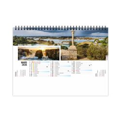 Calendrier publicitaire fabriqué en France de bureau Fance 13 feuillets Calendrier publicitaire fabriqué en France de bureau Fance 13 feuillets