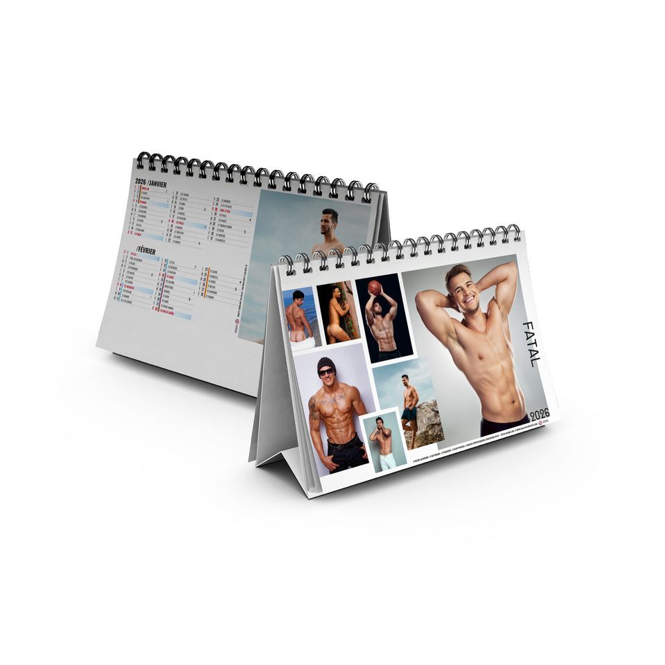 Calendrier personnalisable fabriqué en France de bureau Fatal 7 feuillets
