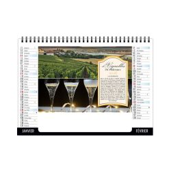 Calendrier personnalisable fabriqué en France de bureau Paysages 7 feuillets Calendrier personnalisable fabriqué en France de bureau Paysages 7 feuillets