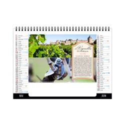 Calendrier personnalisable fabriqué en France de bureau Paysages 7 feuillets Calendrier personnalisable fabriqué en France de bureau Paysages 7 feuillets