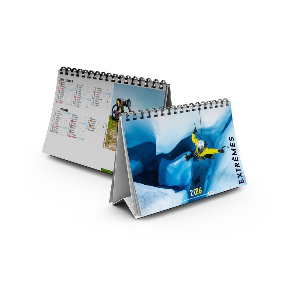 Calendrier publicitaire fabriqué en France de bureau Architectures 7 feuillets