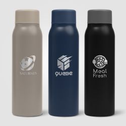 Bouteille personnalisée Breeze boissons gazeuses en Acier Inoxydable Recyclé 590 ml Bouteille personnalisée Breeze boissons gazeuses en Acier Inoxydable Recyclé 590 ml
