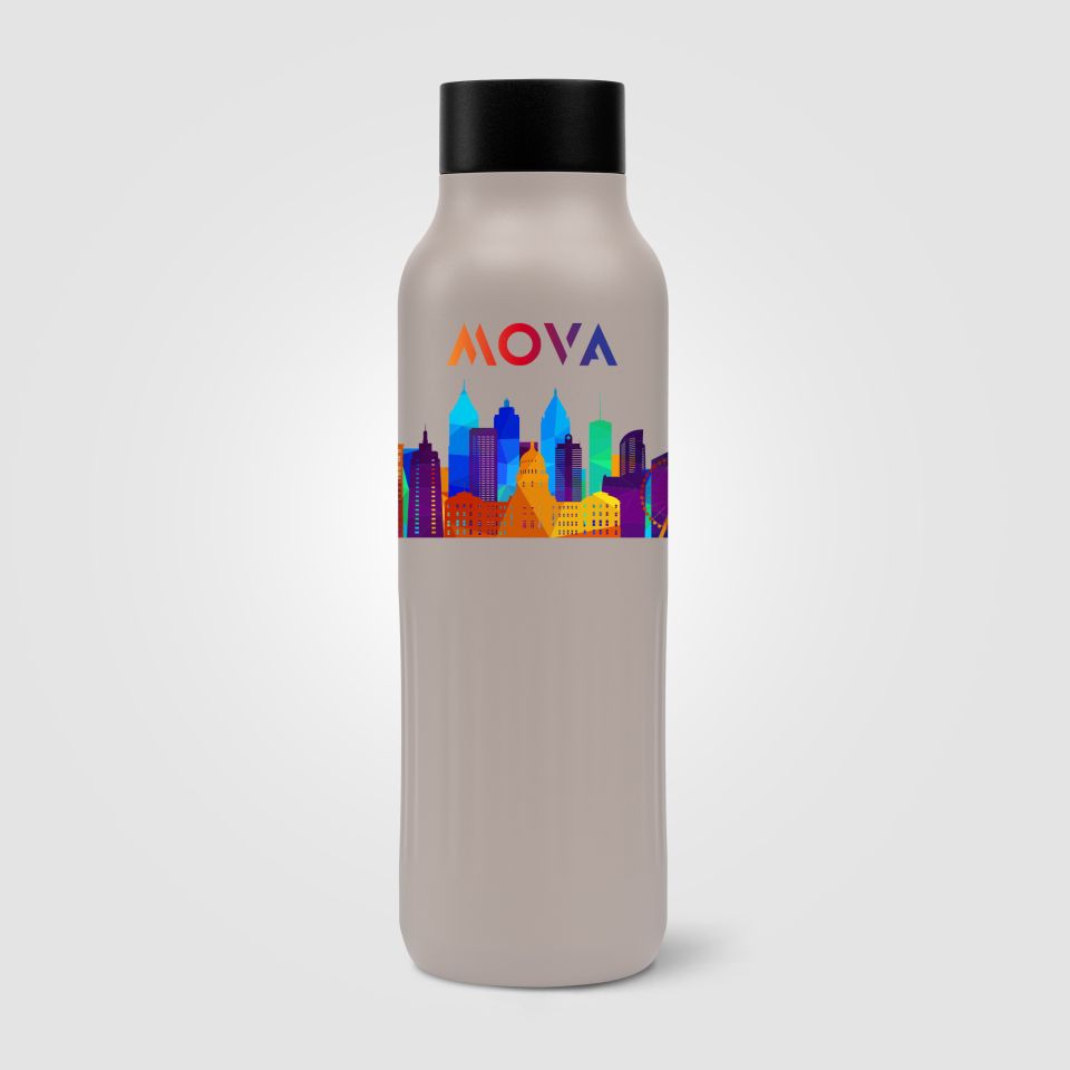 Gourde personnalisable Majesty en acier inoxydable recyclé 590 ml