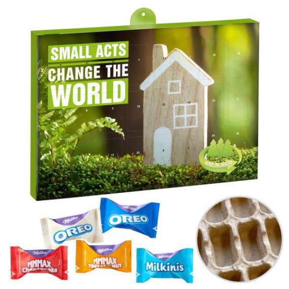 Calendrier de l'avent publicitaire fabriqué en Europe Premium écologique FSC recyclé 100 % recyclable Milka Moments 340x235x33 m Calendrier de l'avent publicitaire fabriqué en Europe Premium écologique FSC recyclé 100 % recyclable Milka Moments 340x235x33 m