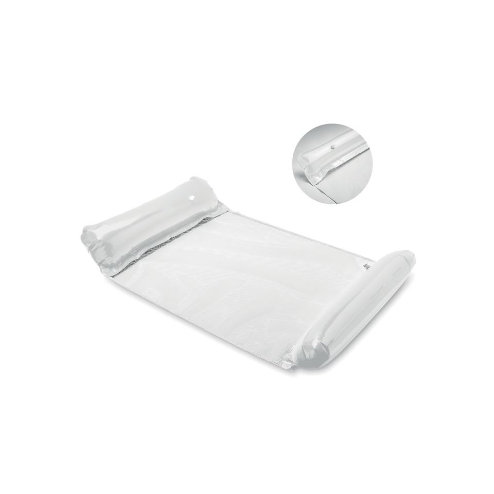 Hamac gonflable en PVC avec filet publicitaire