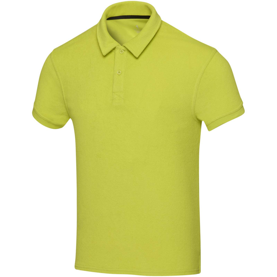 Polo publicitaire Akoya unisexe en tissu éponge recyclé