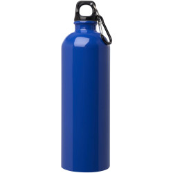 Bouteille publicitaire d'eau Oregon de 750 ml simple paroi en acier recyclé certifié RCS avec mousqueton Bouteille publicitaire d'eau Oregon de 750 ml simple paroi en acier recyclé certifié RCS avec mousqueton
