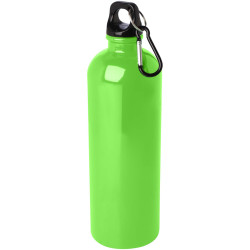 Bouteille publicitaire d'eau Oregon de 750 ml simple paroi en acier recyclé certifié RCS avec mousqueton Bouteille publicitaire d'eau Oregon de 750 ml simple paroi en acier recyclé certifié RCS avec mousqueton