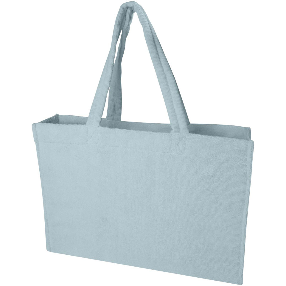 Sac publicitaire shopping Siam en tissu éponge recyclé GRS de 13 L