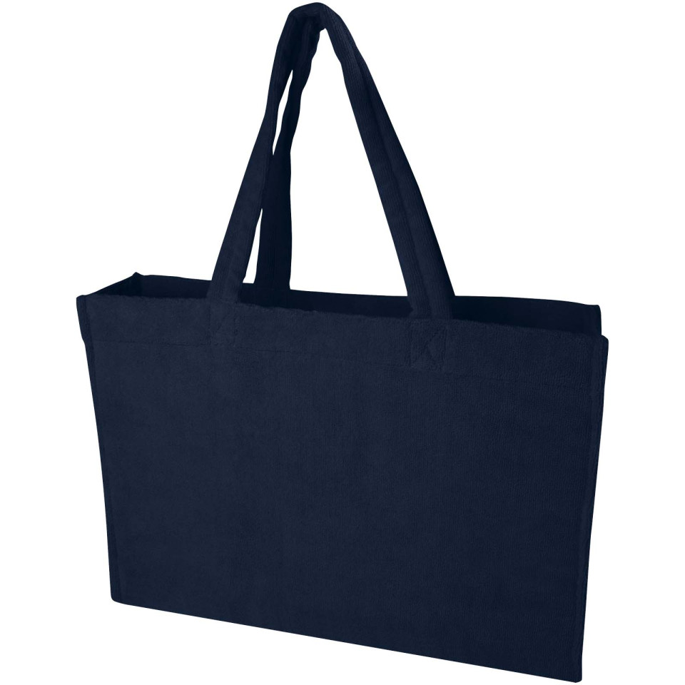 Sac publicitaire shopping Siam en tissu éponge recyclé GRS de 13 L
