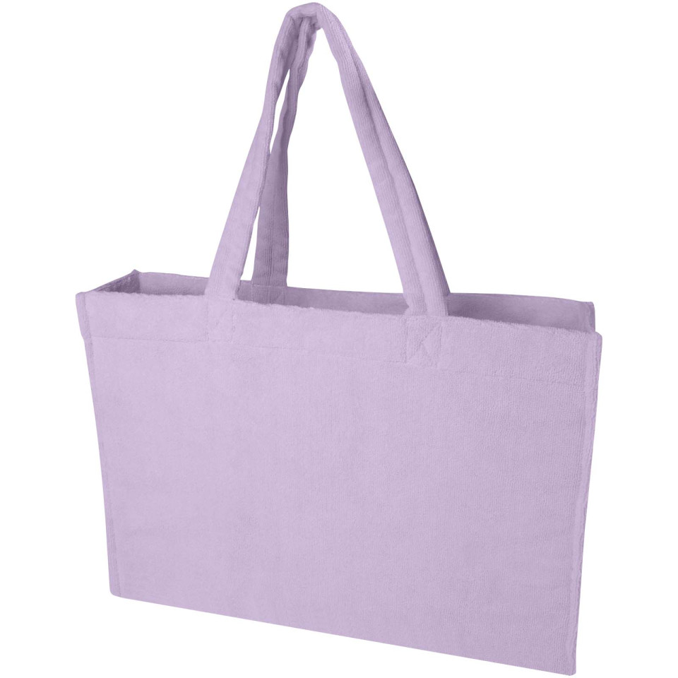 Sac publicitaire shopping Siam en tissu éponge recyclé GRS de 13 L