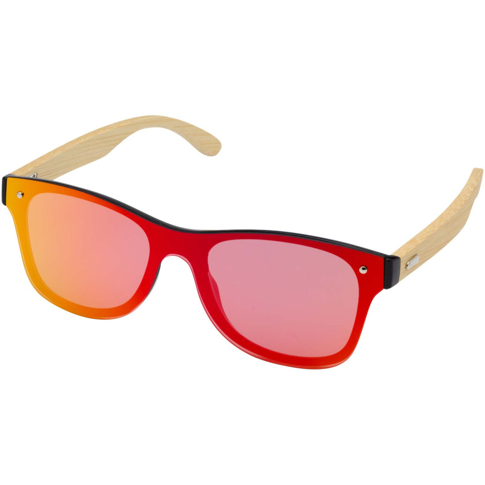Lunettes publicitaires de soleil Tan avec branches en bambou