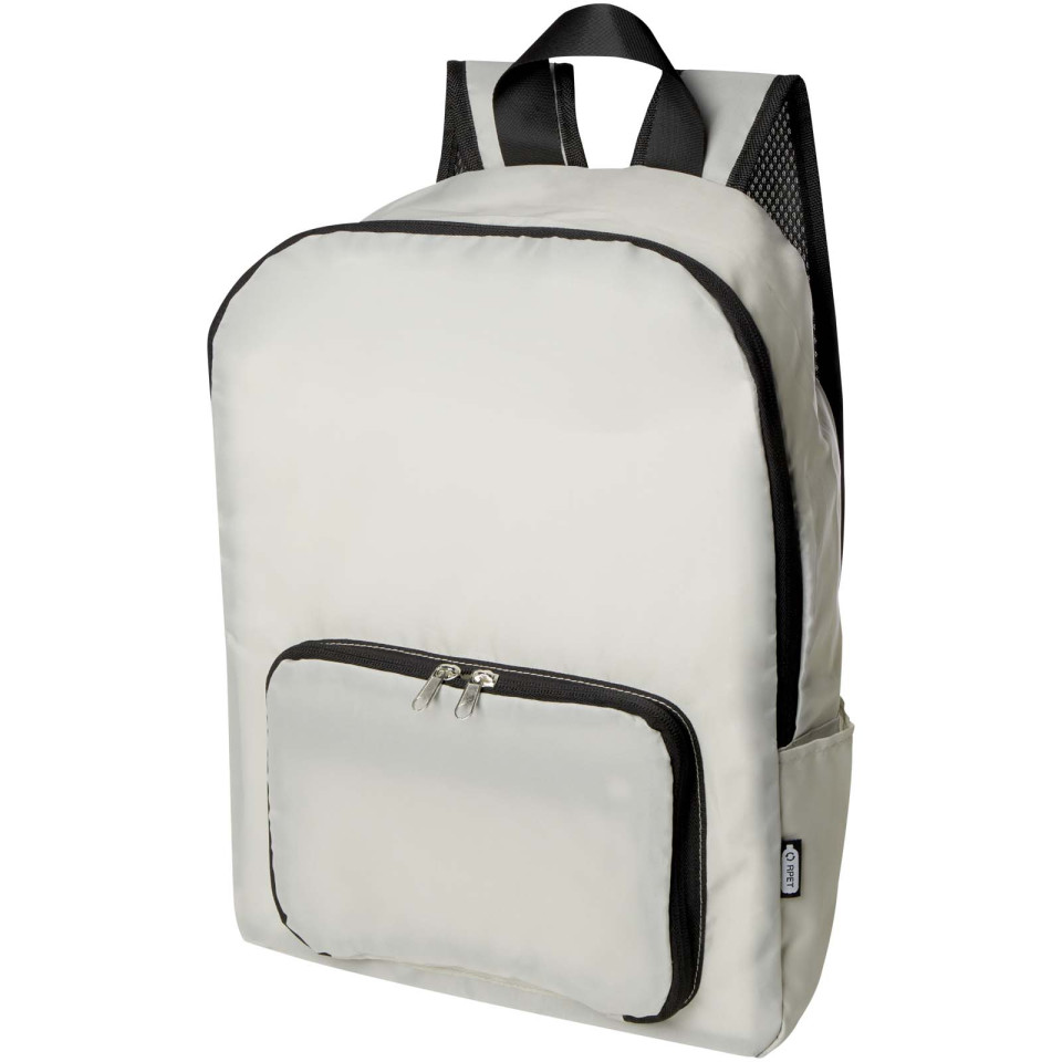 Sac publicitaire à dos pliable EcoFold de 15 L en RPET